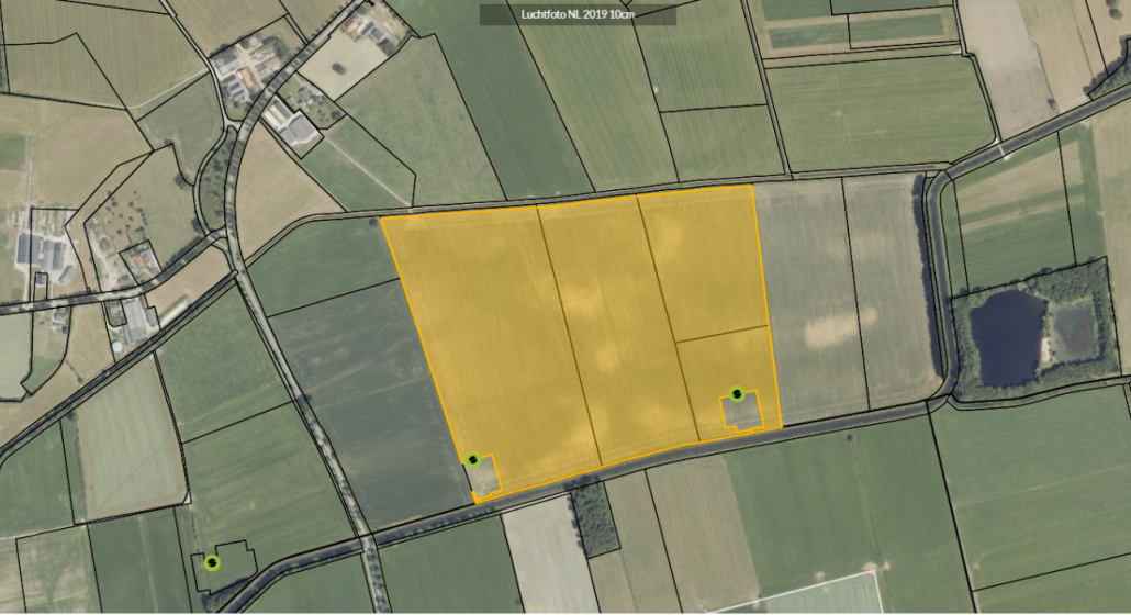 Situatieschets zonnepark Bijvanck